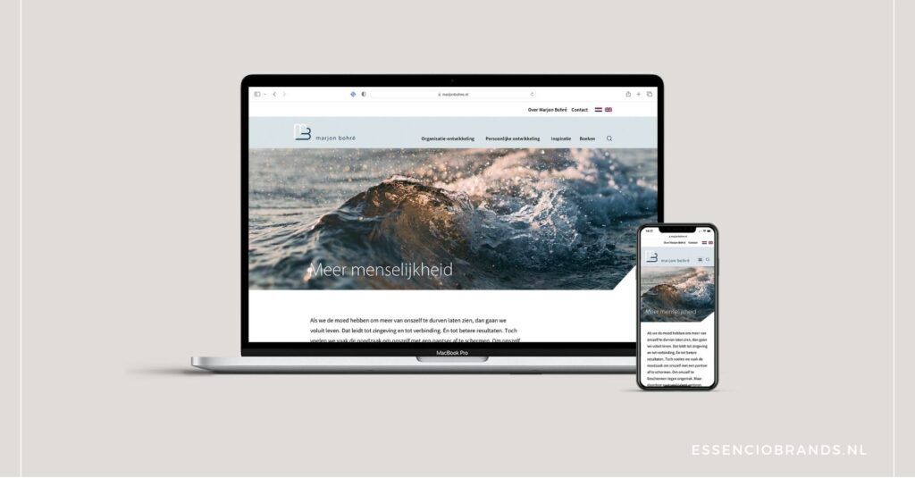 Voorbeeld webdesign FRDesign